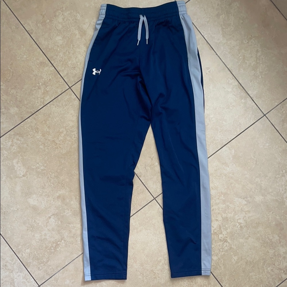 Under Armour Blue and Gray Joggers with Elastic Waistband
Mens Small